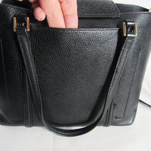 COLE HAAN GENUINE LEATHER 10" TOTE with TAG ORG $278 BLACK - Picture 11 of 15